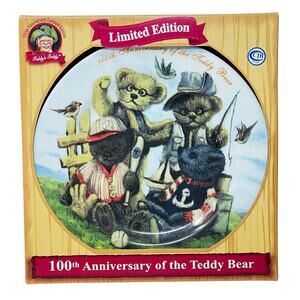 DanDee 100th Anniversary of the Teddy Bear 2002 Limited Edition Collector Plate